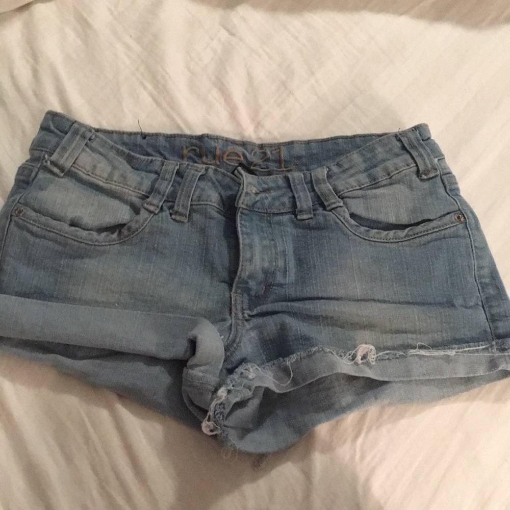 Denim shorts